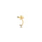 Zoe Chicco Gold and Diamond Front/Back Earring